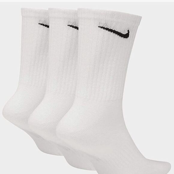 Nike Unisex Everyday Lightweight Crew 4 Pair White/Black, L NWT IN PACKAGING - Picture 1 of 6